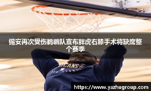 锡安再次受伤鹈鹕队宣布胖虎右膝手术将缺席整个赛季